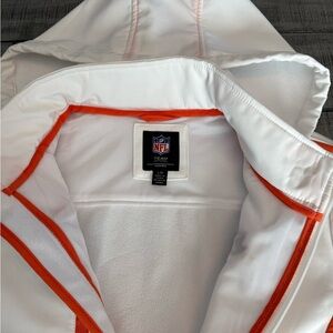 NFL White Jacket with Orange Trim